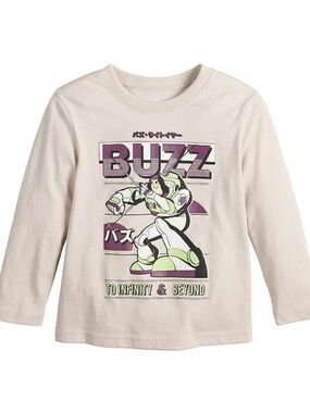 Disney Buzz Lightyear Graphic Long Sleeve Tee size 2T
